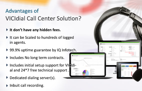 What are the features and advantages of VICIdial Call Center Solution?